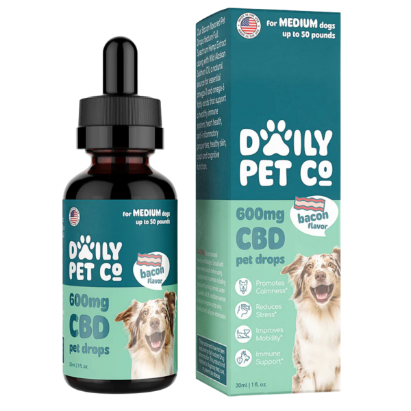 Daily Pet Co. 600MG Medium Dog Drops