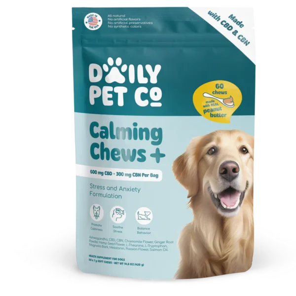 Daily Pet Co. Calming+ Dog Chews 600Mg CBD 300 Mg CBN