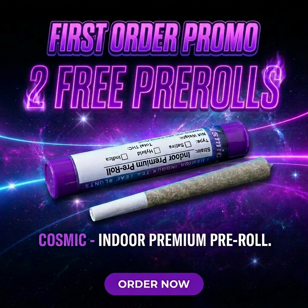 2 Free Pre-Rolls - First Order Promo