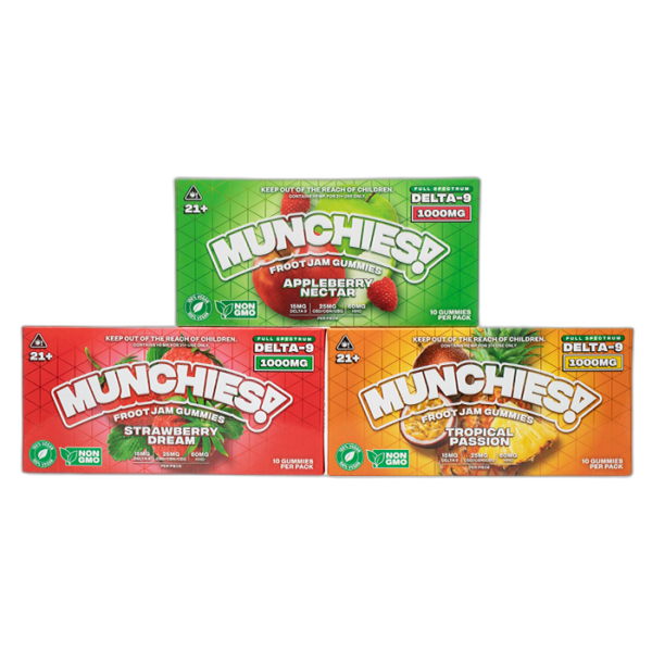 Munchies 1000MG Froot Jam Gummies