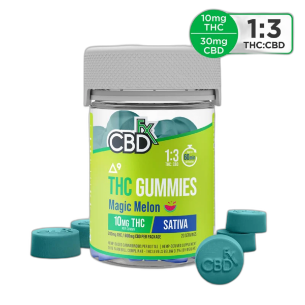 CBDfx THC Gummies 10MG Magic Melon